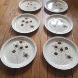 Set of 6 vintage Sarreguemines plates