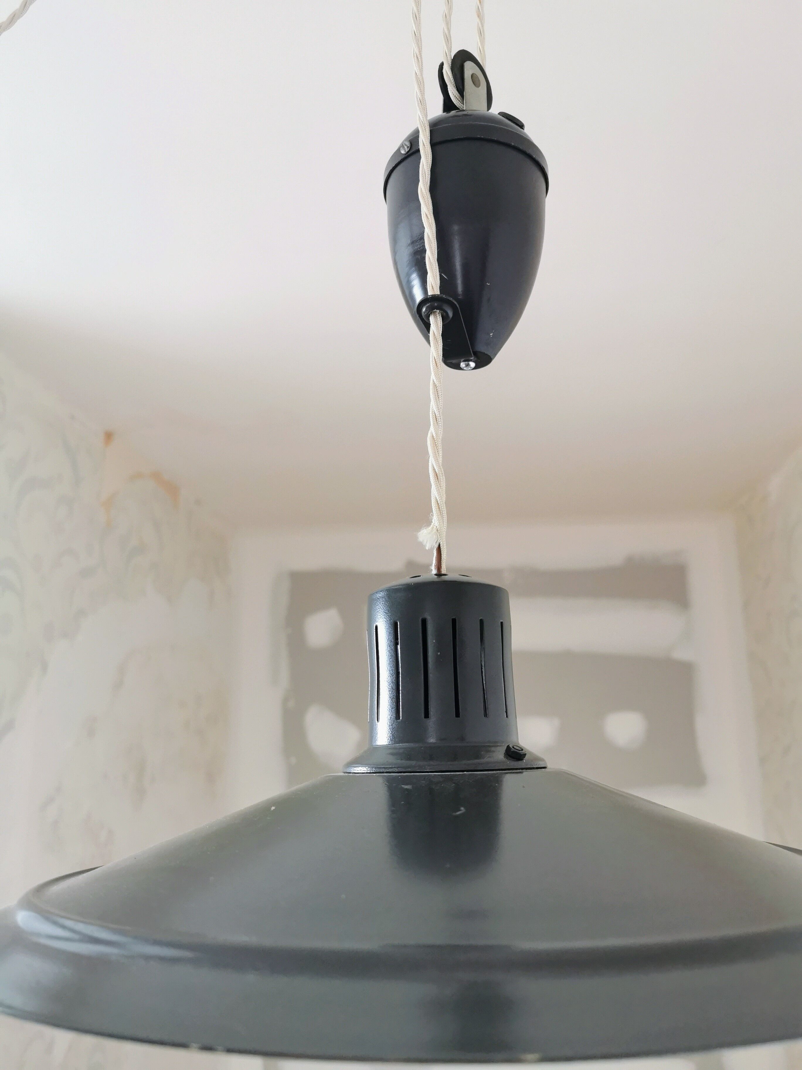 Vintage pulley hanging