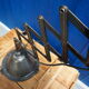 Lampe de table de bureau de ciseaux industriels de cru des années 1950