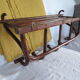 Wall coat rack/cloakroom in arched wood
