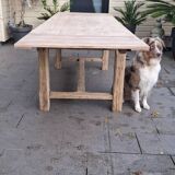 Table de ferme avec rallonges chêne 3m