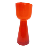 Murano orange opaline vase