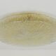 Carl Fagerlund Orrefors textured glass and brass flush mount ceiling light, Sweden, 1950s.