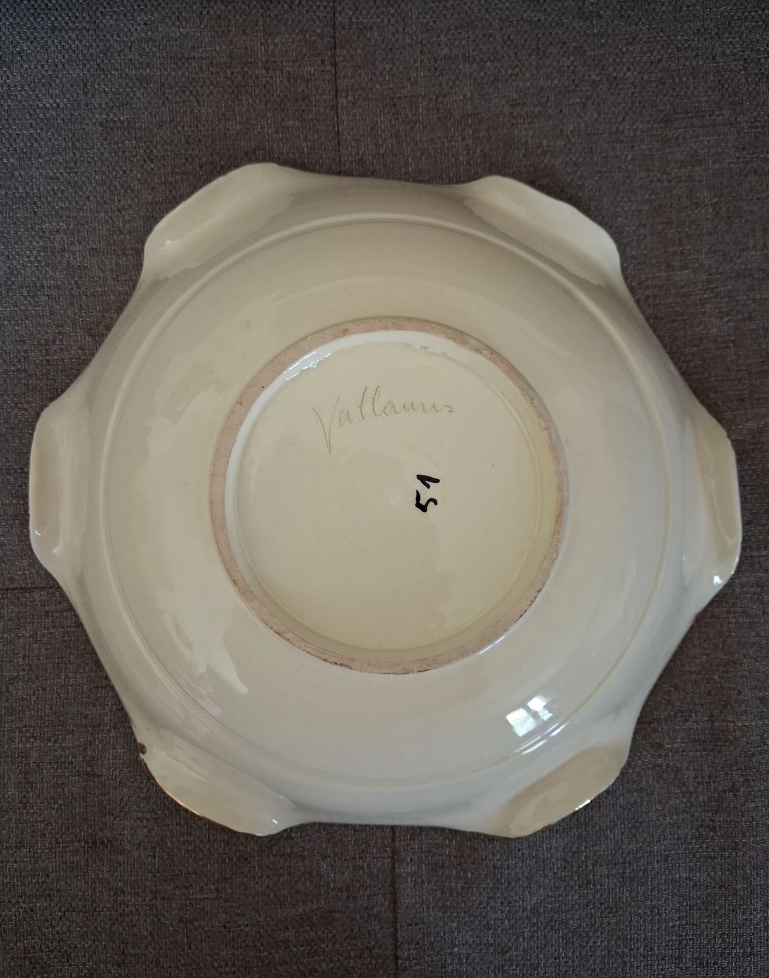 Plate / Bowl Vallauris Vintage 50s/60s – Floral Decor &