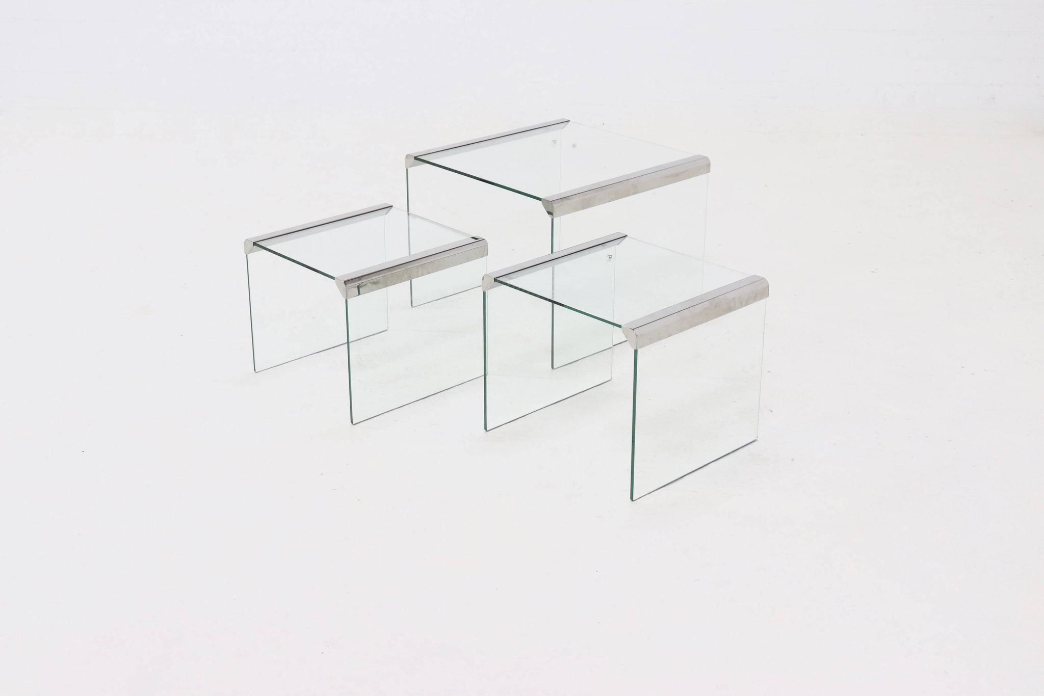 Set of 3 Gallotti & Radice nesting tables 1970s