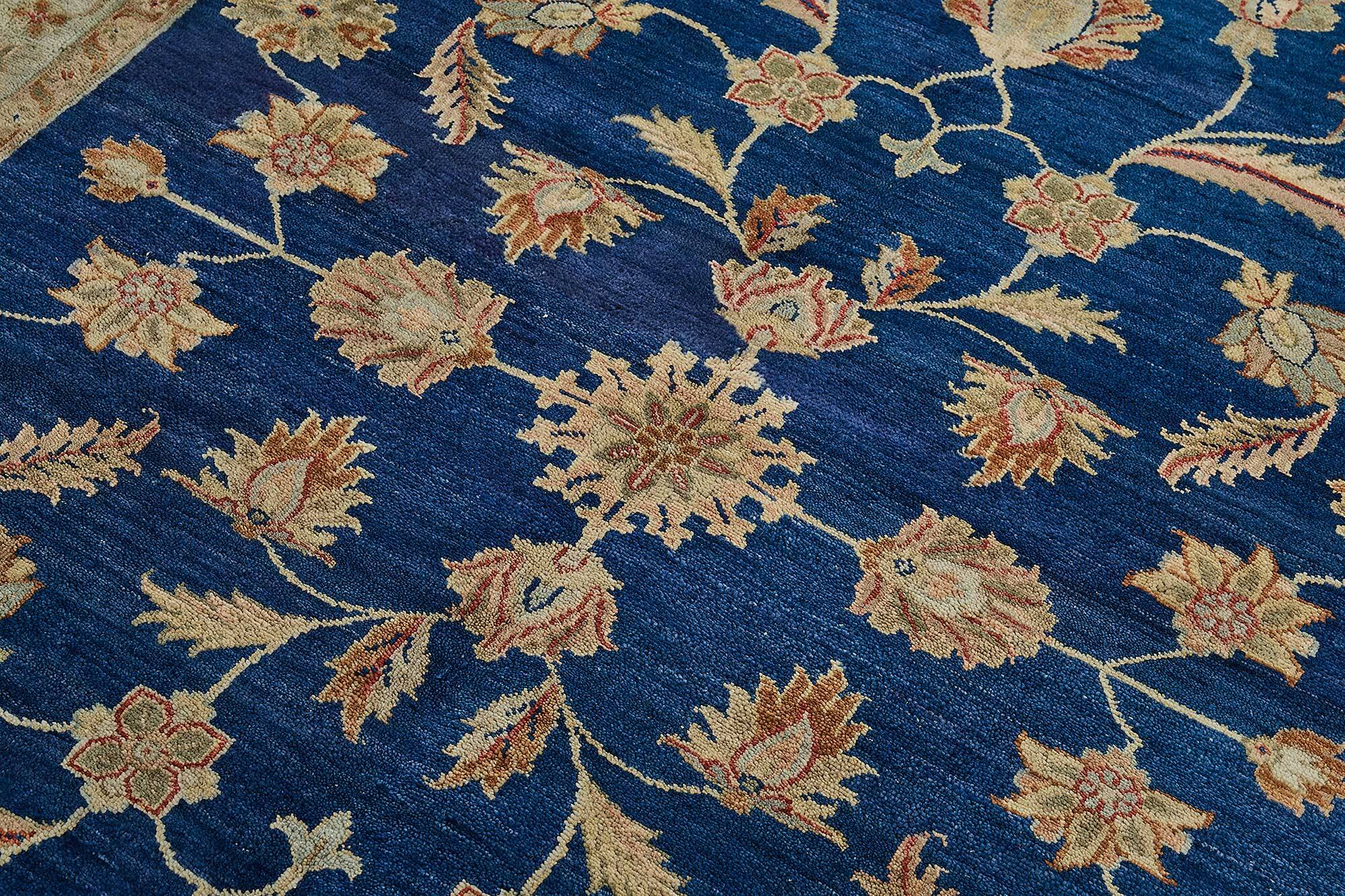 Turkish Handknotted Wool Oushak Rug 166 cm x 230 cm