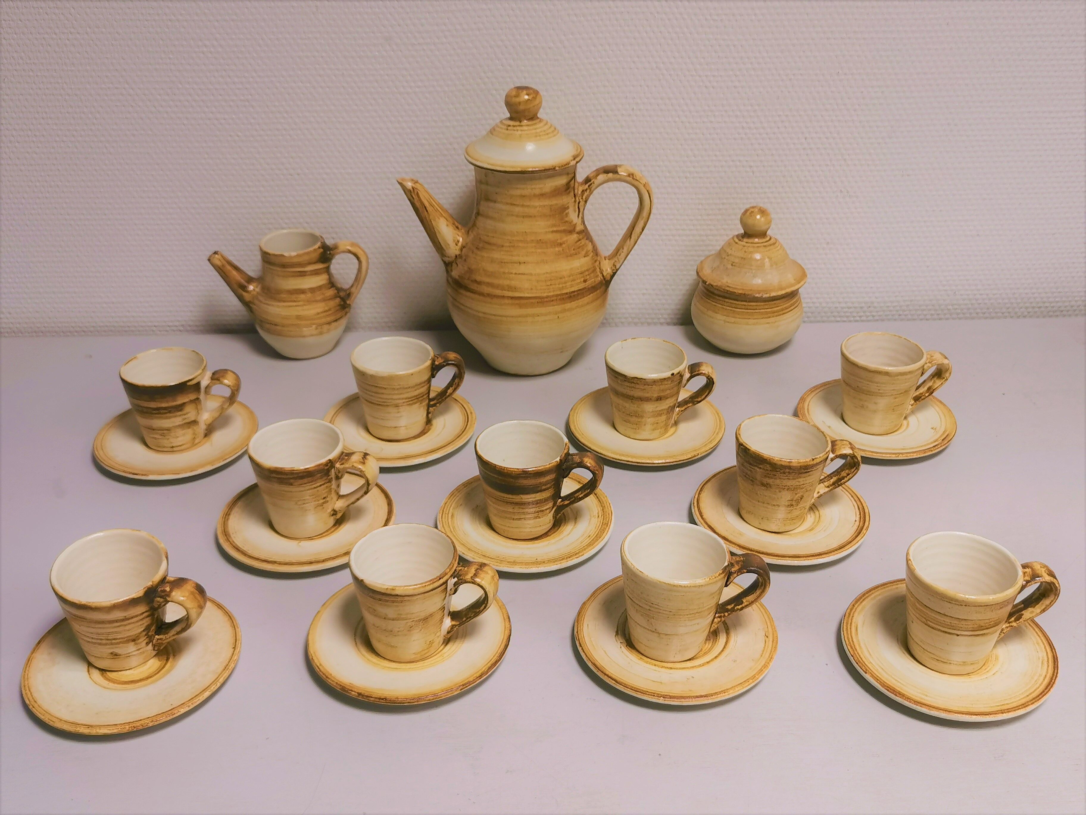 Vintage Coffee Service, Longchamps Ceramics