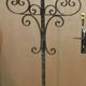Old church floor lamp chandelier 5 fires torcher wrought iron early 20th century