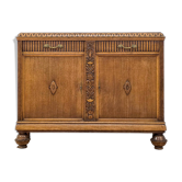Elegant carved oak sideboard in Renaissance style from the 1930s
