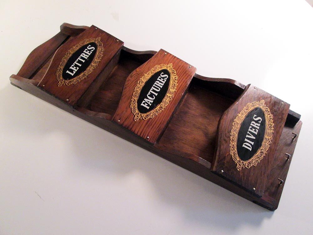 Wooden wall mail door