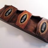 Wooden wall mail door