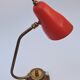Vintage tole and brass design office lamp