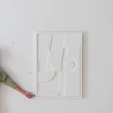Gaia smooth white painting 100x50 cm