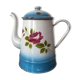 40s coffee maker in shabby enamelled sheet metal