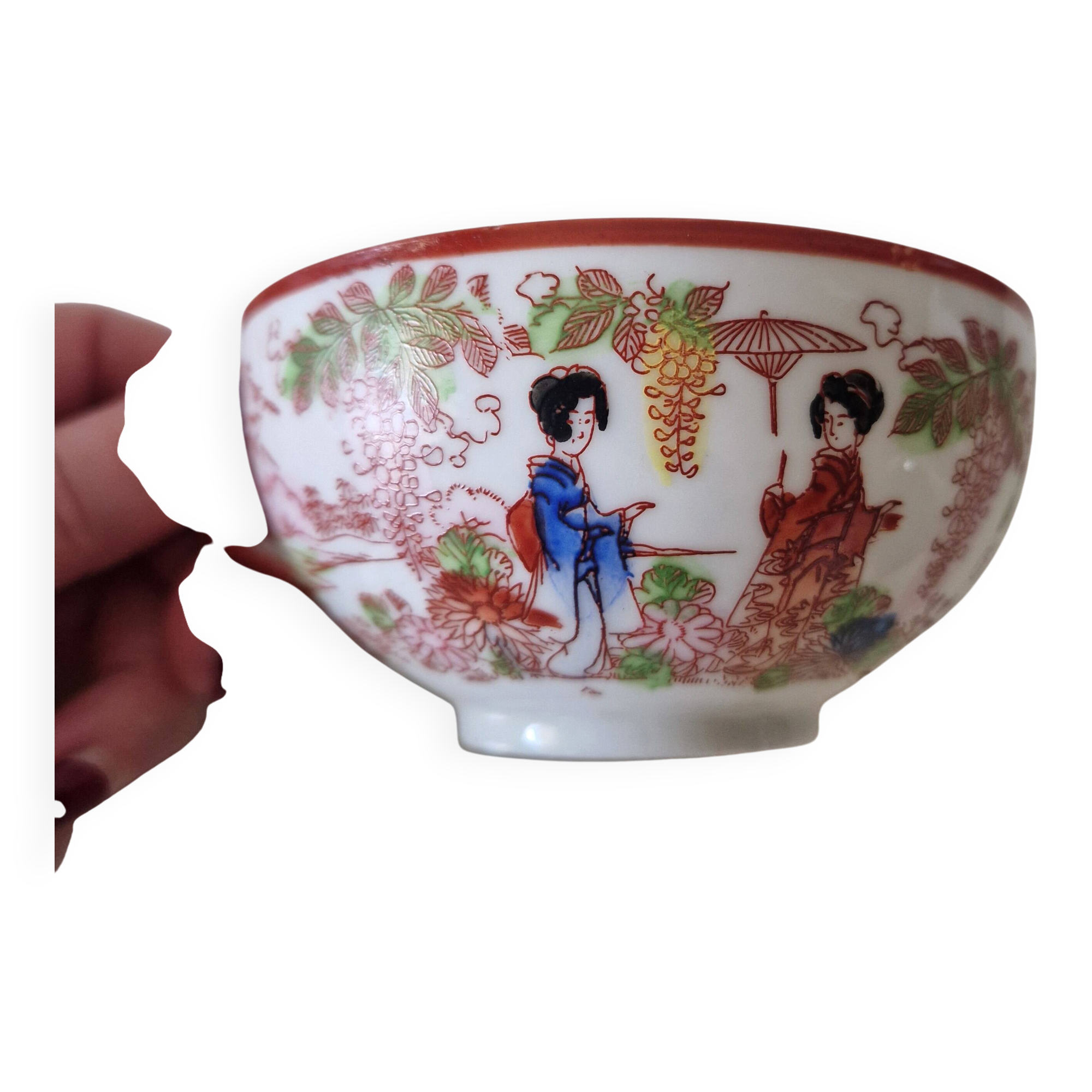 Set of 5 Japanese cups