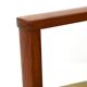 Pair of Danish teak armchairs with green upholstery