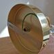 Vintage globe wall lamp in pink Clichy glass