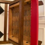 Vintage compass foot desk and armchair