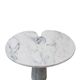 Original Angelo Mangiarotti Italian "Eros" Carrara Marble Side Tables