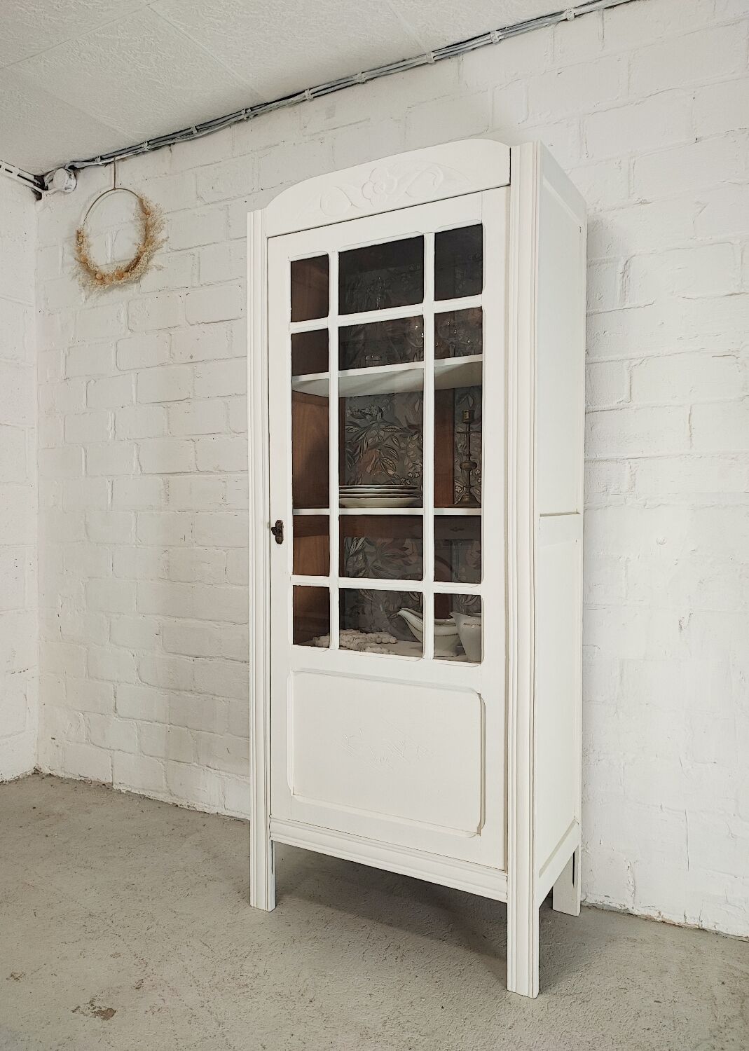 Art Deco glazed hosiery cabinet