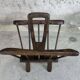 Vintage magazine rack in solid wood.
