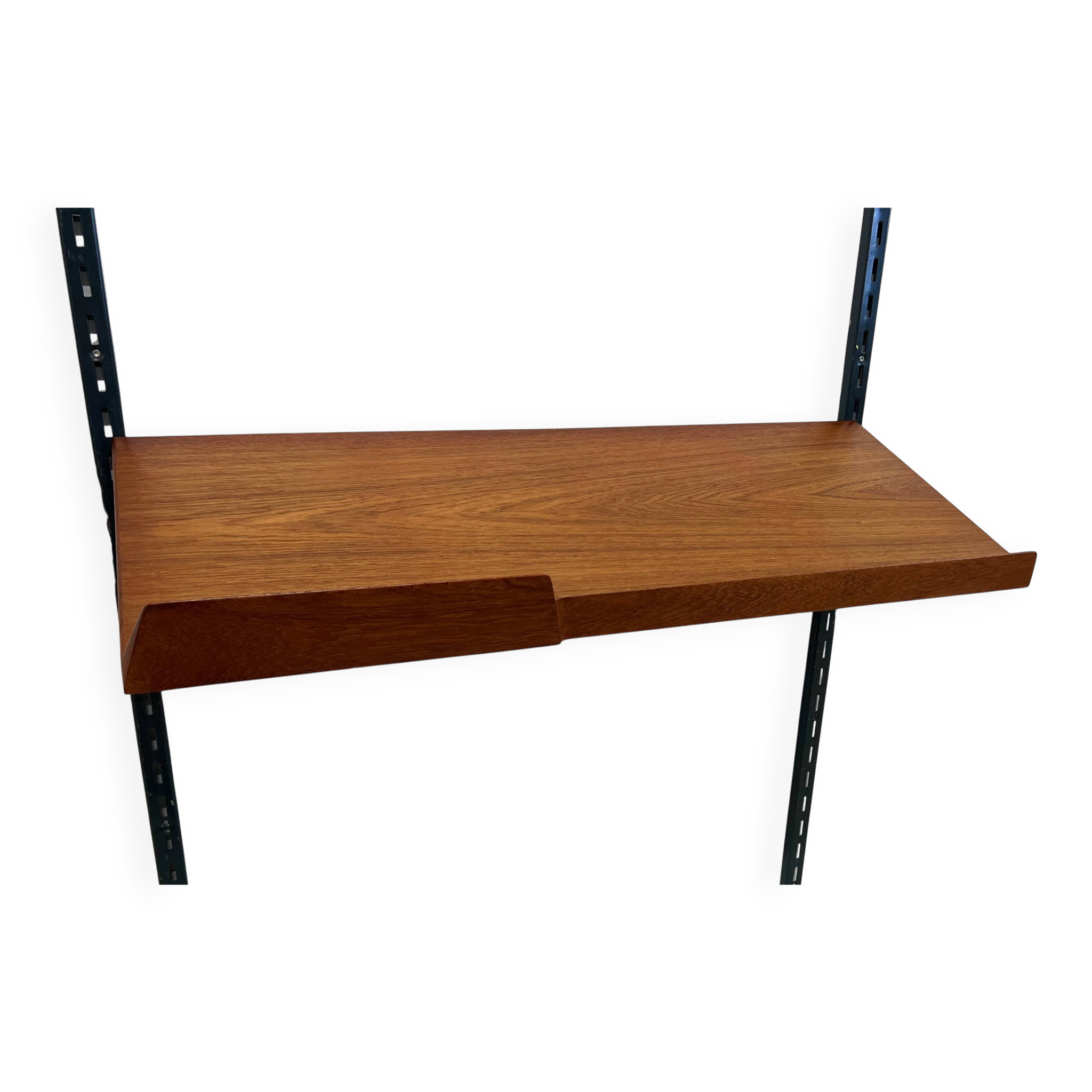 Teak Vintage Magazine Shelf By Kai Kristiansen For FM Modular Wall System.