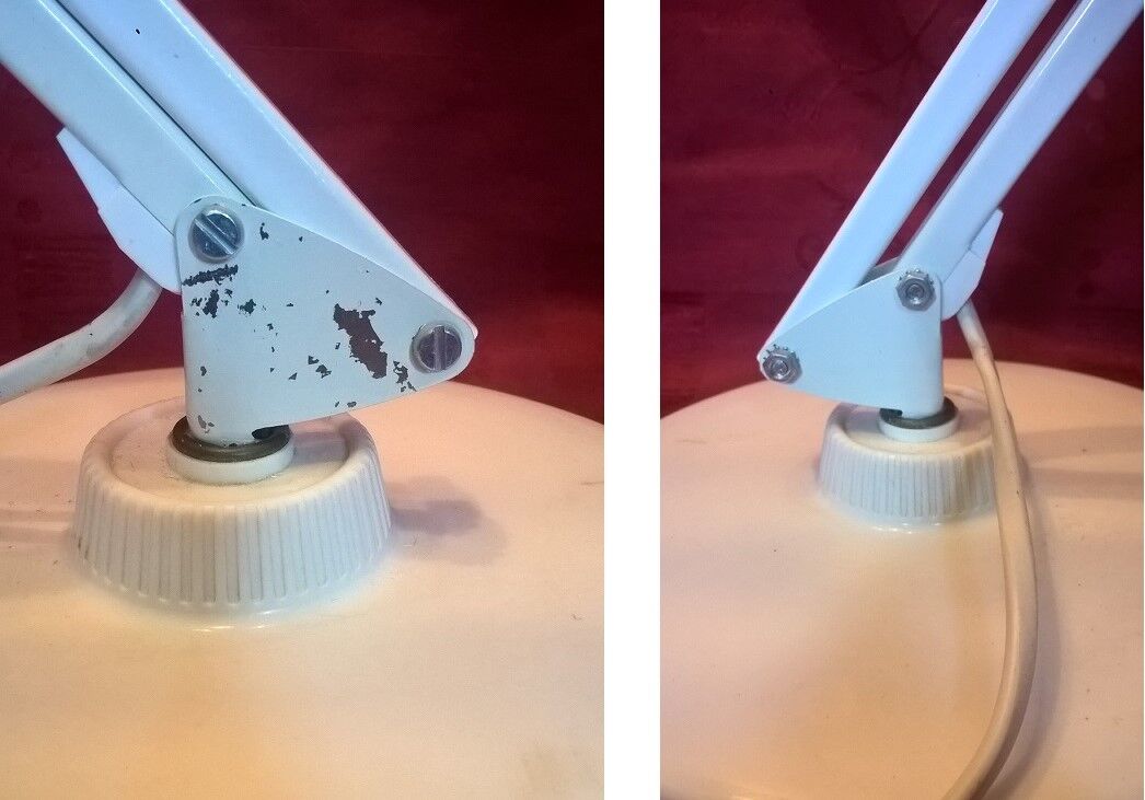 Swedish architect's lamp on vintage stand ~ sp brand ~ 1970s