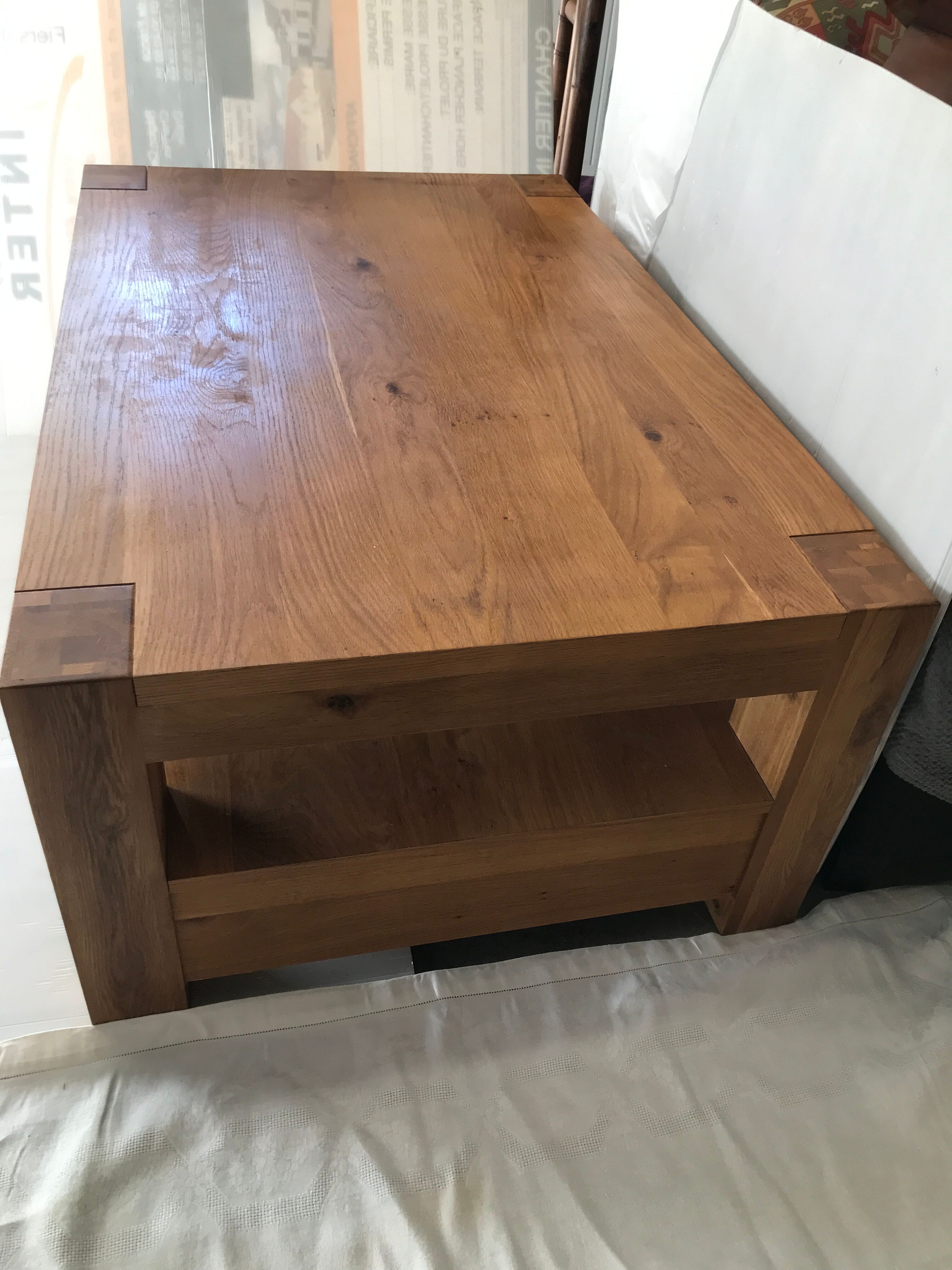 Drop table, solid wood tv cabinet