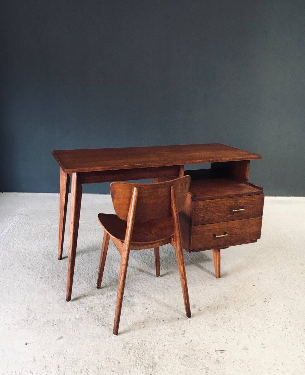 Modernist Reconstruction Writing Desk, France, 1950s