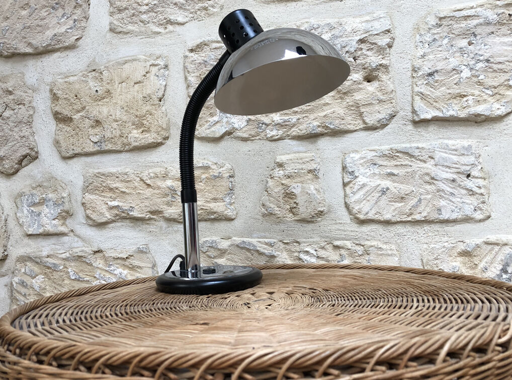 Lampe vintage chromée