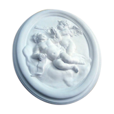 bas relief angels 39X48cm in staff reinforced plaster