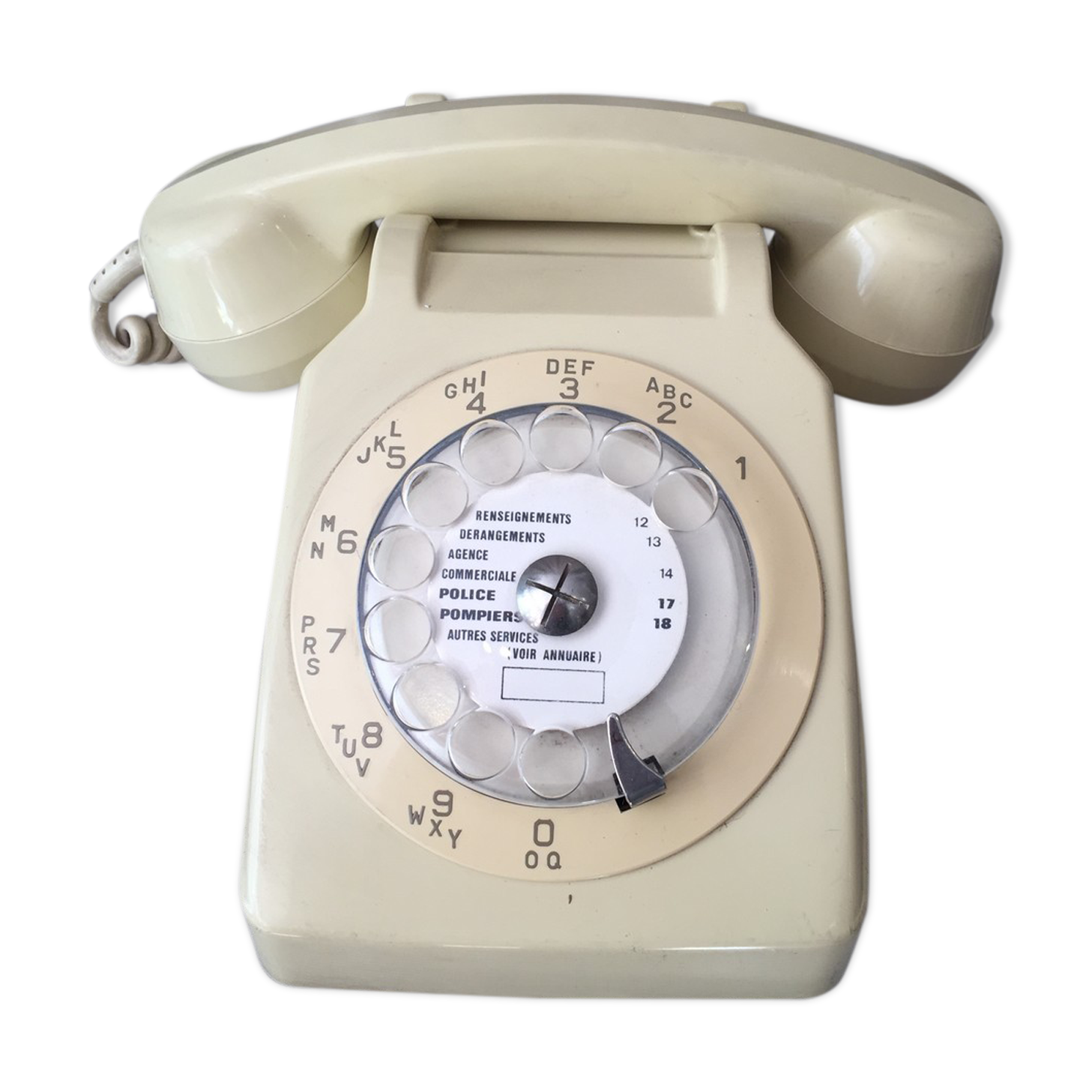 Vintage telephone with model dial s63