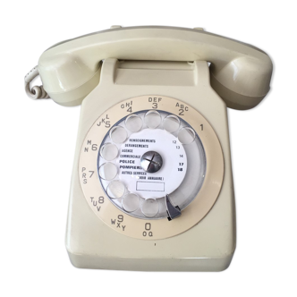 Vintage telephone with model dial s63