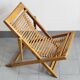 Chaise longue enfant en bambou & hêtre vintage 1950