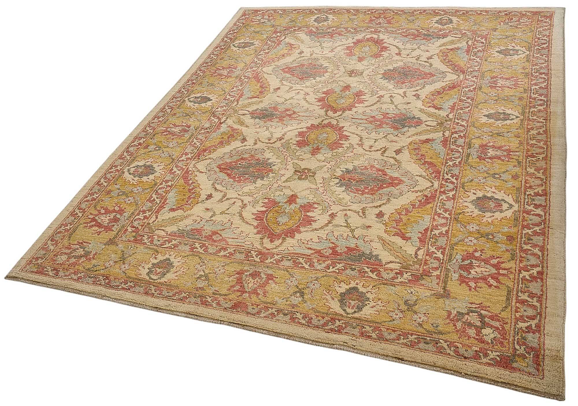Turkish Handknotted Wool Oushak Rug 180 cm x 240 cm