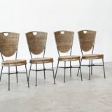 Rattan dining chairs
