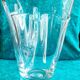 Vase mouchoir cristal Venini Murano