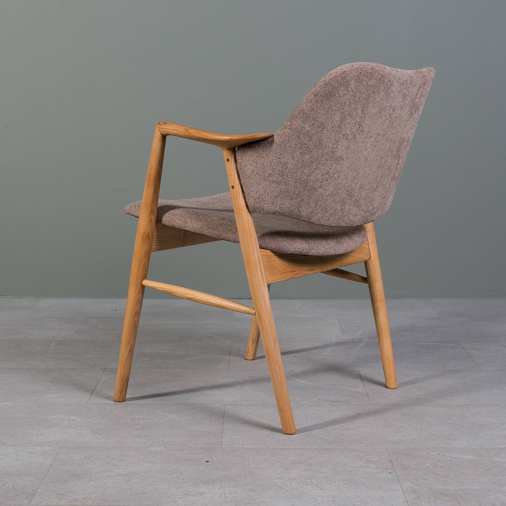 Designer Scandinavian Ash Wood Armchairs