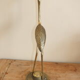 Decorative ibis in brass 47 cms