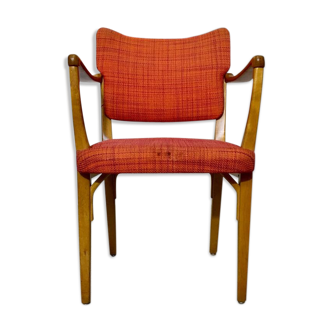 Fauteuil en bois hêtre suédois, milieu du siècle de NK, années 1950