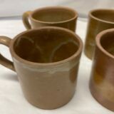 Set of 4 stoneware espresso cups