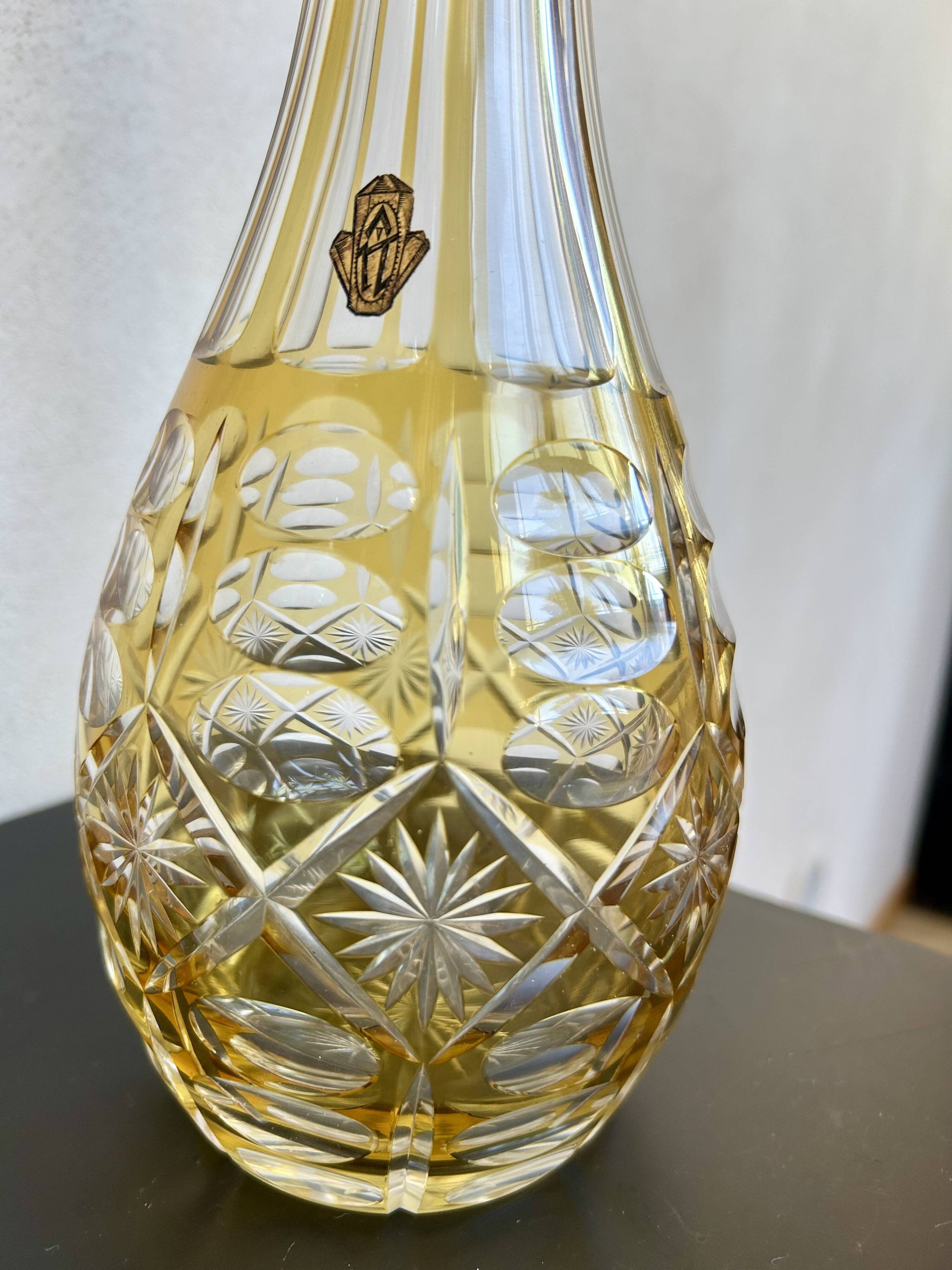 caraffa in crystal of boemia