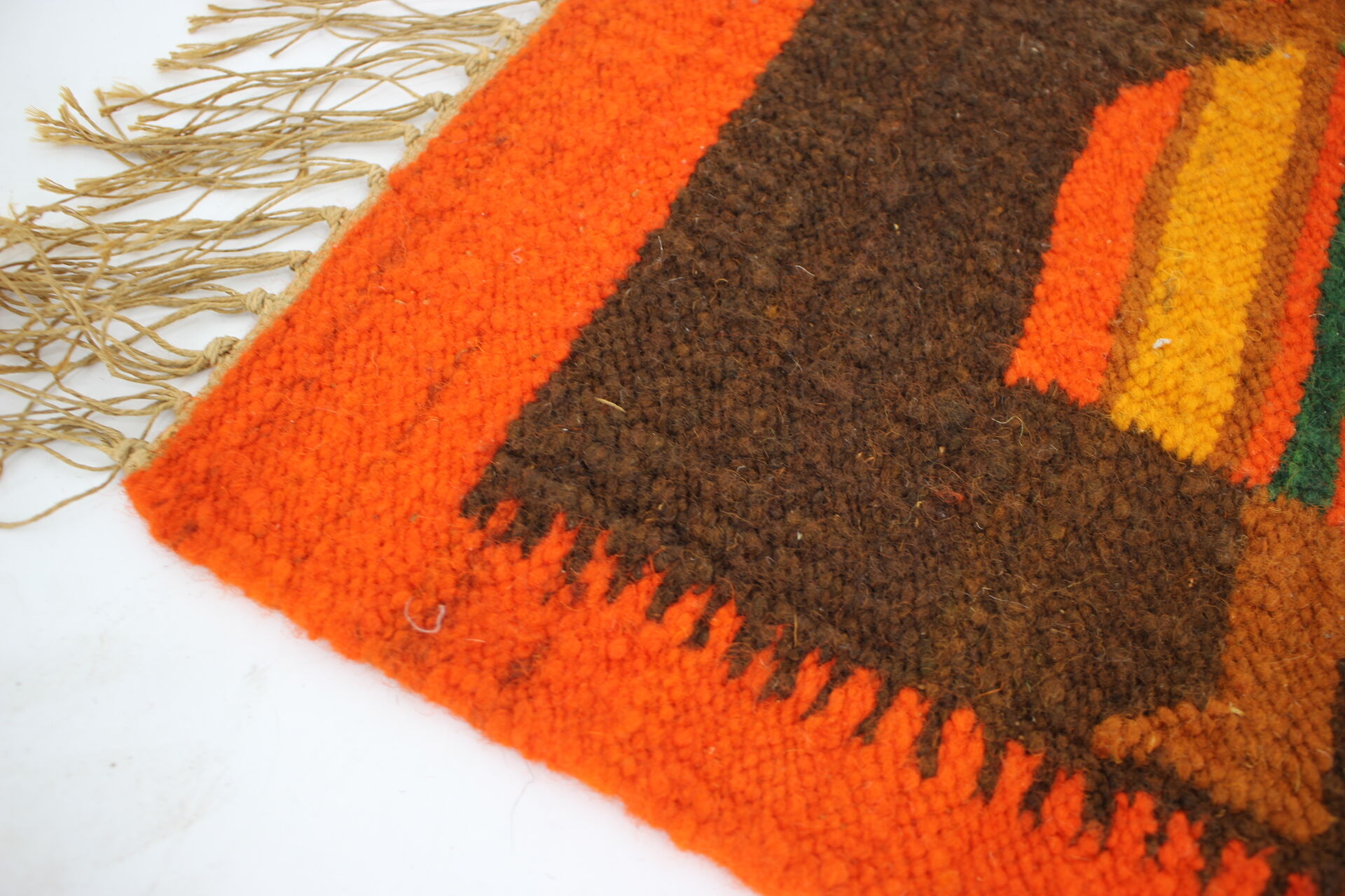 1960s Small Polish Wool Rug 132x51cm