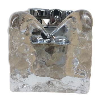 Briquet glaçon cubique en verre