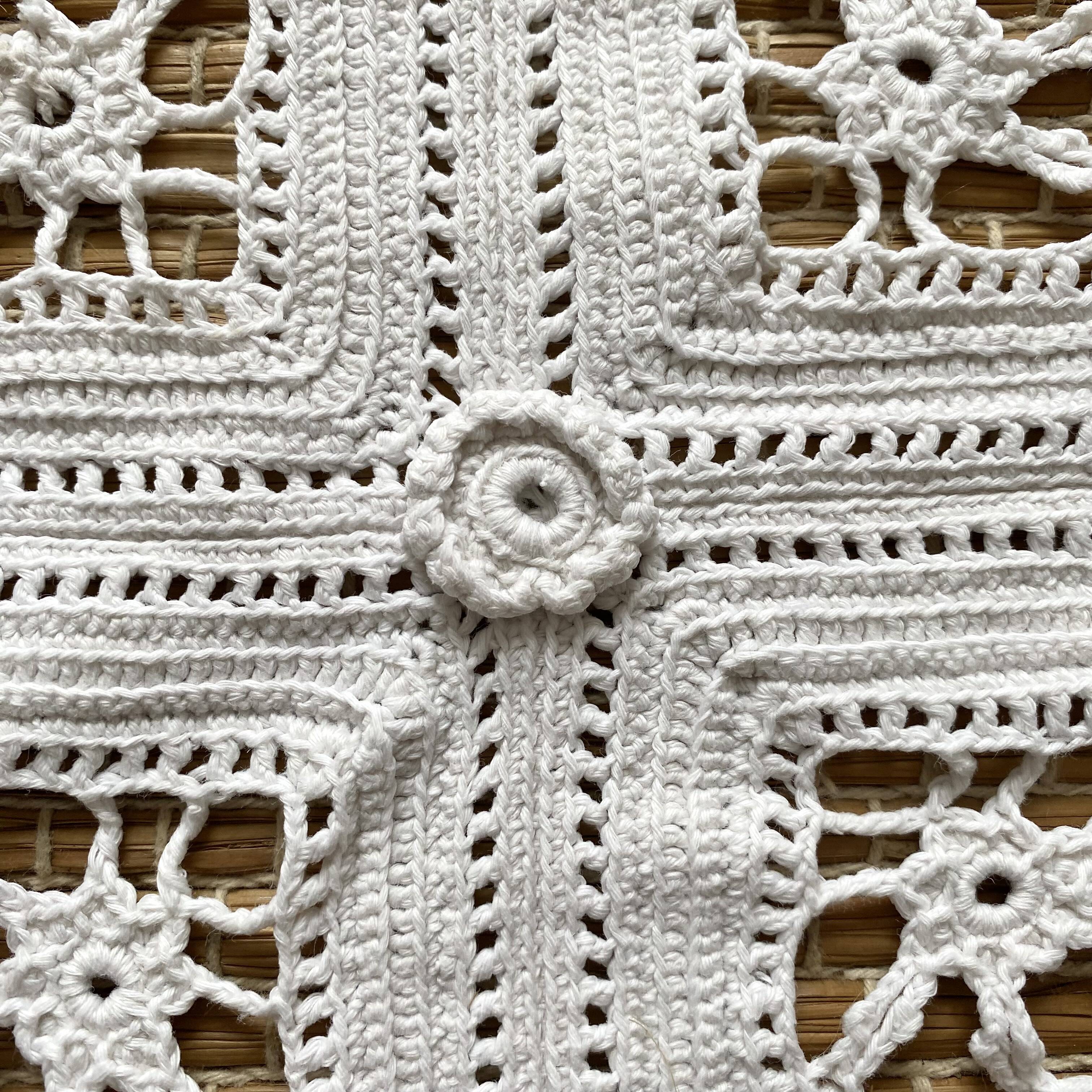 White crochet blanket 160X170