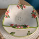 Fruit drainer in earthenware and its Silea plate