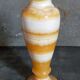 Baluster vase in real vintage honey onyx stone 25 cm