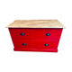 Bright red chest of drawers