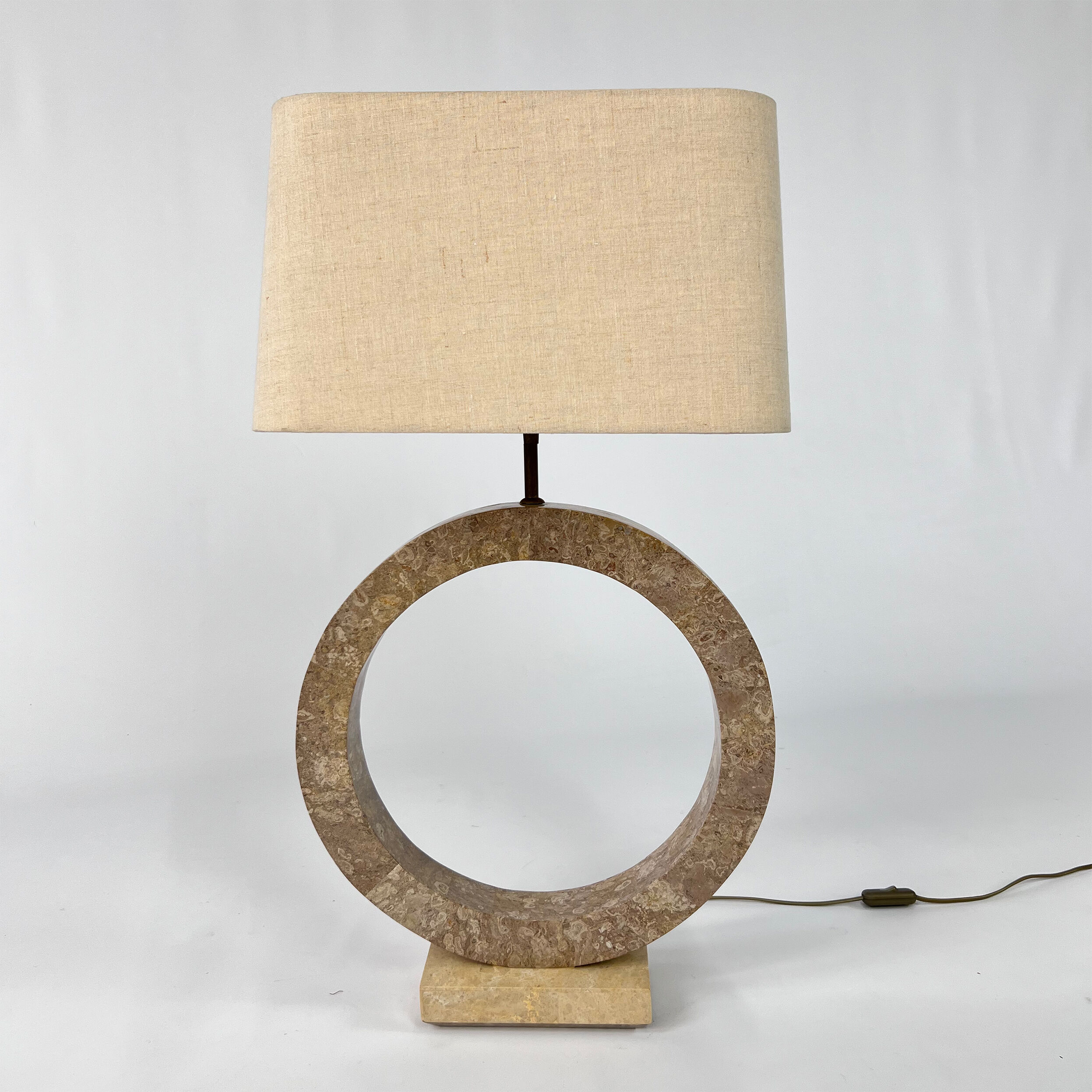 Marble look resin lamp, 1970s