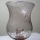 Vintage glass bubble photophore in pale amethyst, Biot style, 1970-1980.